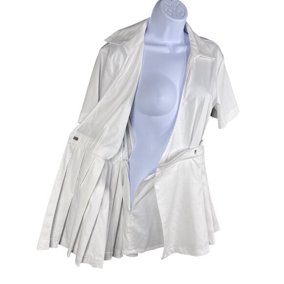 Zara Womens XS White Pleated Wrap Tennis Skort Dress Pickleball Preppy Old Money - Picture 5 of 15